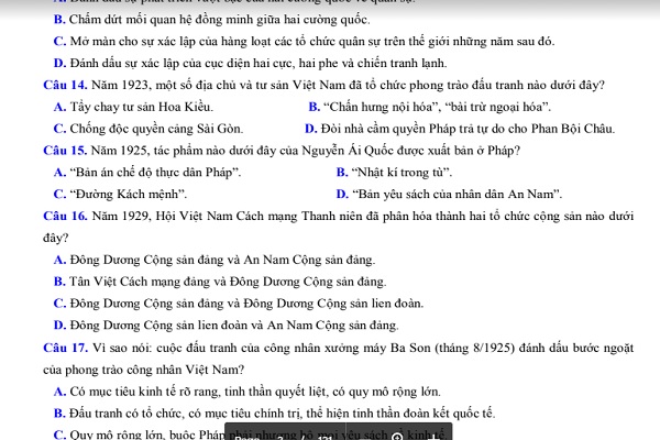 Bộ 10 đề thi thử Bet88 2026 nổ hũ và xổ số THPT 2022 môn Lịch sử (có lời giải)