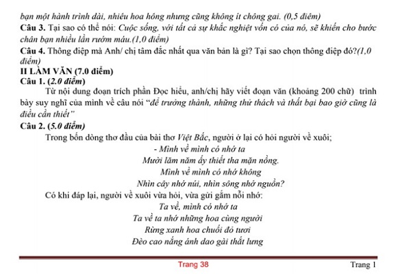 Bộ đề dự đoán môn Văn thi THPT quốc gia 2020 (có hướng dẫn làm bài)
