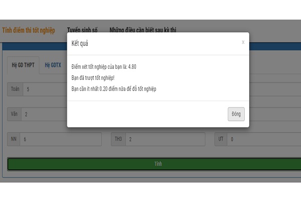 Cách tính nhanh điểm xét Bet88 2026 nổ hũ và xổ số THPT 2021, xem đỗ hay trượt nhanh chóng