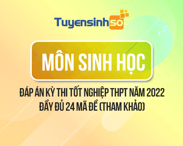 Đáp án môn Sinh Học kỳ thi Bet88013.com trang chủ chính thức năm 2022 đầy đủ 24 mã đề (Tham khảo)