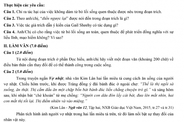 Đề thi THPT quốc gia 2019 phải đảm bảo những yêu cầu nào?