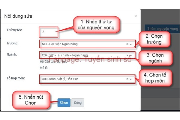 Hướng dẫn chi tiết, chính xác nhất điều chỉnh nguyện vọng trực tuyến 2021