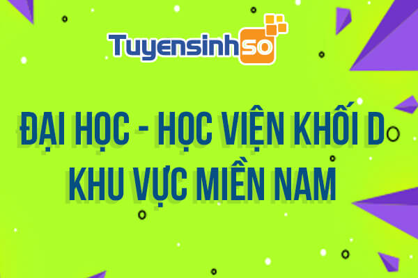 ĐH – HV Khối D khu vực Miền Nam