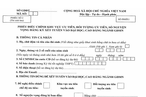 Quy định điều chỉnh nguyện vọng Bett 88 Link đăng nhập nhà cái ĐH 2021