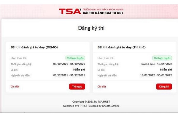 Bet88013. com tải app về máy đăng ký thi thử đánh giá tư duy ĐH Bách khoa HN từ 1/1/2022