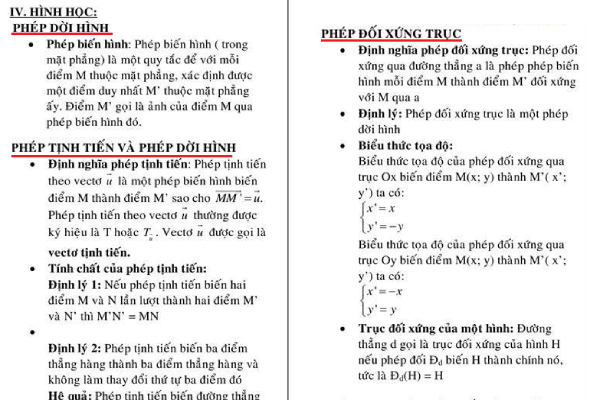 Toàn bộ công thức Toán PHẦN HÌNH HỌC quan trọng khi thi THPT quốc gia 2019