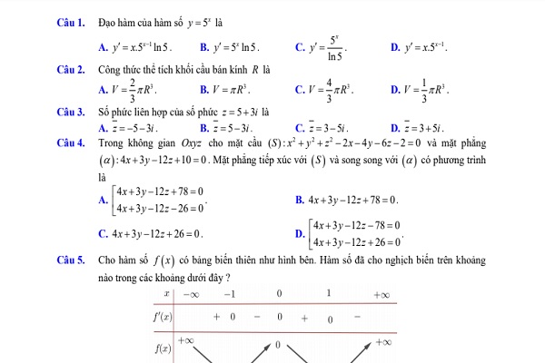 Tuyển tập đề thi thử Toán Bet88 2026 nổ hũ và xổ số THPT 2021 của các trường chuyên (có đáp án)